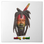 Natty Dread Rastaman With Dreadlocks Ceramic Tile