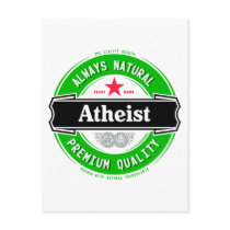 Natural Atheist Postcard