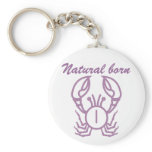 Natural Born Crab keychains