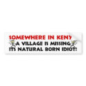 Natural Born Idiot bumper stickers