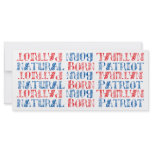 Natural Born Patriot rack cards