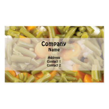 Natural food. Vegetables Business Card