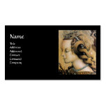 NATURAL HAIR  BEAUTY, JEWELRY MONOGRAM black pearl Business Card Template
