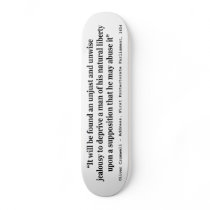 Natural Liberty Oliver Cromwell Quote 1654 Skateboard