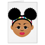 Natural Me Collection (Afro Puff Girl) Greeting Card
