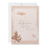 Natural Pressed Flower invitations