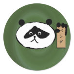 naturalgreenswirl, panda stickers