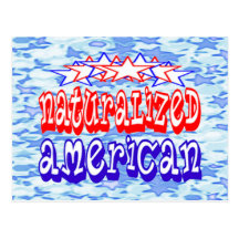 Naturalised American Cards Postcard