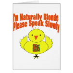 Naturally Blonde Chick Greeting Cards