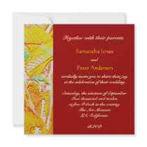 Nature Autumn Glows/Custom Wedding Invitation