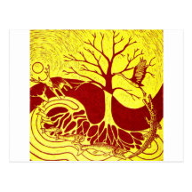 Nature Cycle Yellow Postcards