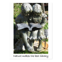 NATURE LIBRARY postcard