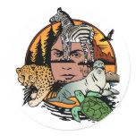 Nature montage sticker