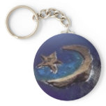 nature moon key chain