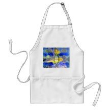 Nature Reflections I - Gold & Blue Birds Aprons