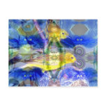 Nature Reflections I - Gold & Blue Birds