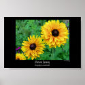 Natures Beauty-Yellow Stars in the Garden posters