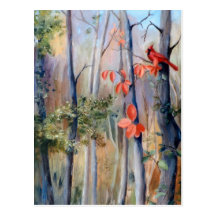 Natures Path Cardinal Postcard