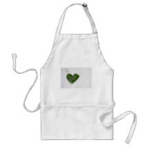 Nature's Winter Snow Romantic Heart of Love Apron