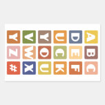 Naughty Alphabets stickers