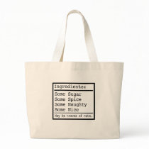 Naughty and Nice Tote Bag