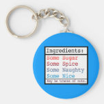 Naughty and Nice Keychain