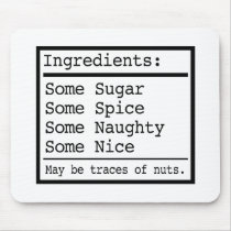 Naughty and Nice Mouse Pad