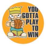 Naughty Boy Basket Ball stickers