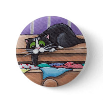 Naughty Cat Button