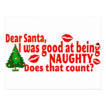 Naughty Christmas Post Cards