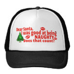Naughty Christmas Trucker Hat
