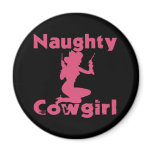 Naughty Cowgirl Refrigerator Magnets