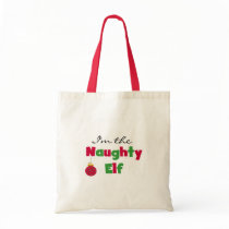 Naughty Elf Canvas Bag