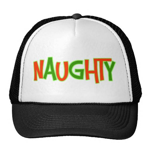 Naughty Funny Christmas Mesh Hats
