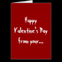 Naughty Girl Happy Valentine's Day Greetings Card cards