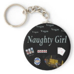 Naughty Girl Las Vegas Keychain