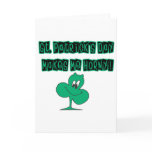 Naughty Green Shamrock cards