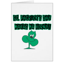 Naughty Green Shamrock cards