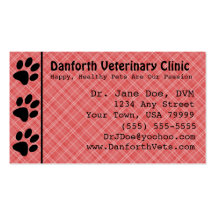 Naughty Kitty Red Business Card
