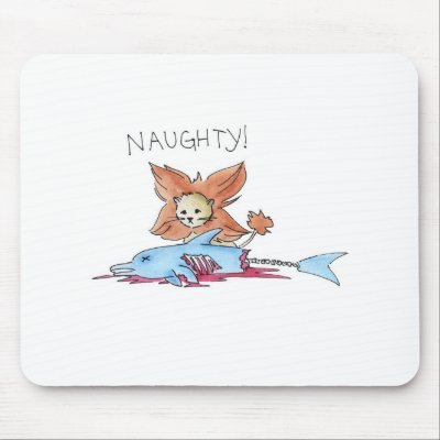 Naughty Lion Mouse Pad by whitneysaurer