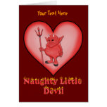 Naughty Little Devil - Customise cards