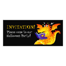 Naughty Little Dragon Personalized Invitation