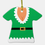Naughty Mrs. Elf Custom Holiday Ornament
