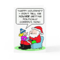 naughty nice politically correct santa claus cards