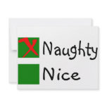 Naughty Not Nice Christmas invitations