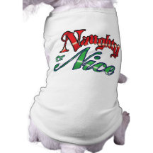 Naughty or Nice Christmas Dog t-shirt