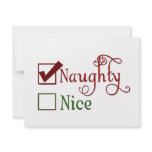 Naughty or Nice invitations