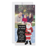 Naughty or Nice Santa Christmas Card photo cards