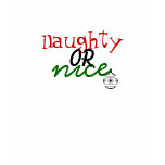 "naughty or nice" tee t-shirts