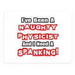 Naughty Physicist...Need a Spanking Post Card